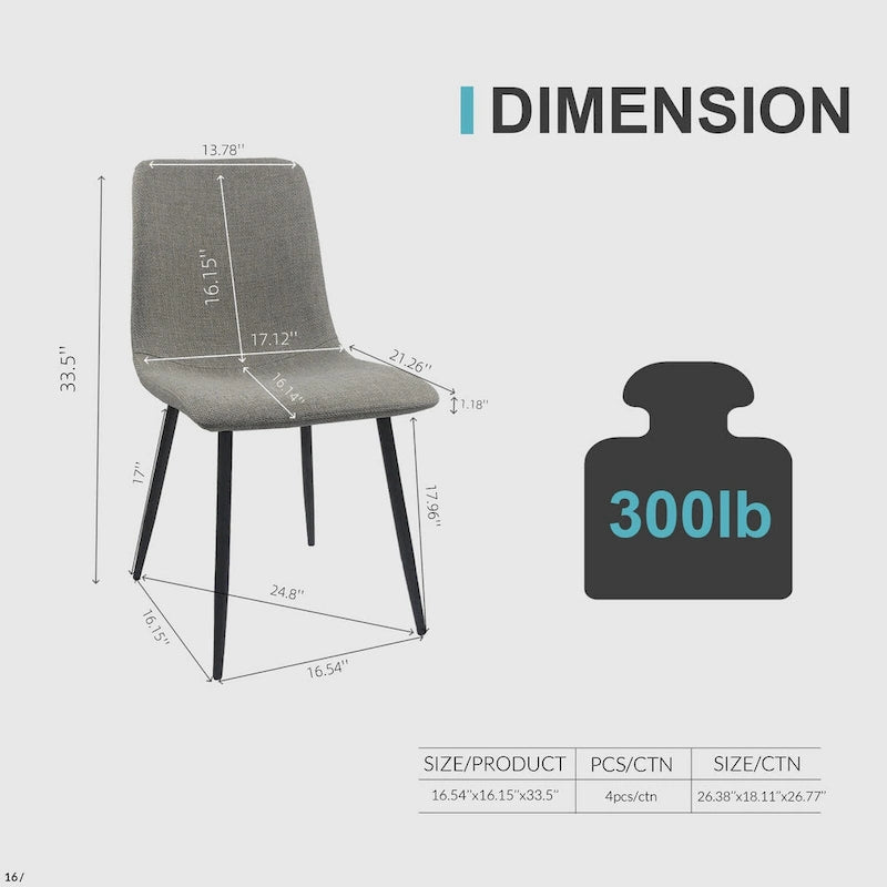 Mesa de cocina de madera de mediados de siglo, mesa y sillas de comedor para apartamento pequeño con base y patas de metal para cocina