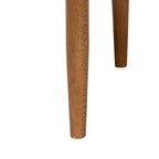 Silla de comedor Caia Boucle - Sillón moderno tapizado, color crema, diseño minimalista