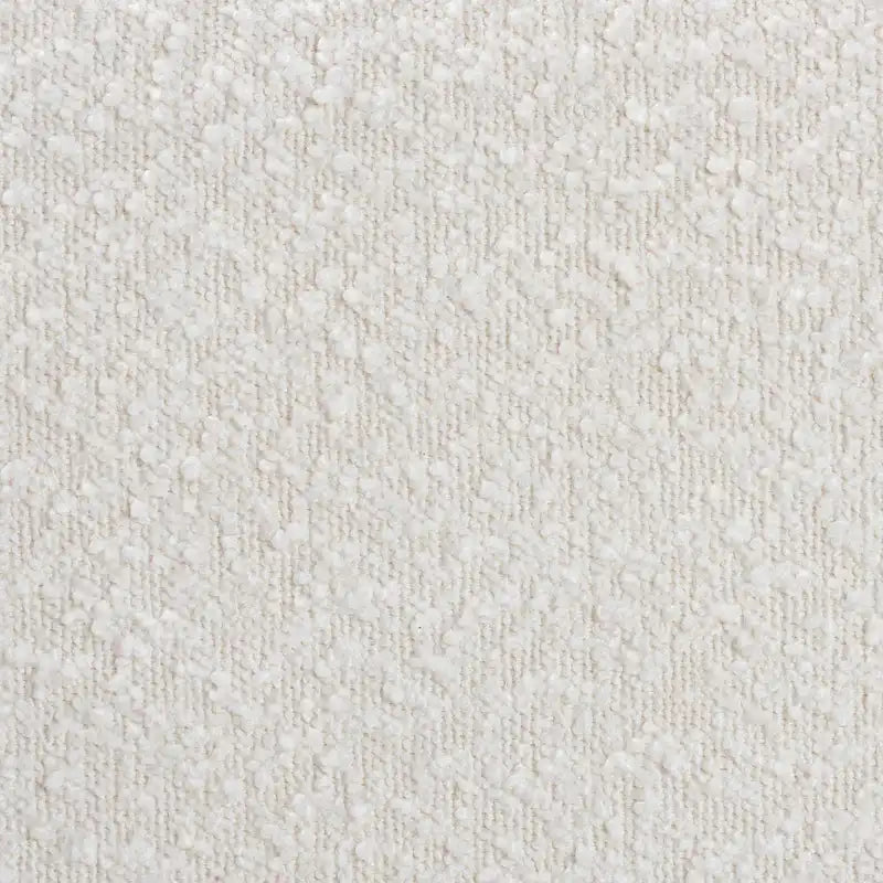 Silla de comedor Caia Boucle - Sillón moderno tapizado, color crema, diseño minimalista