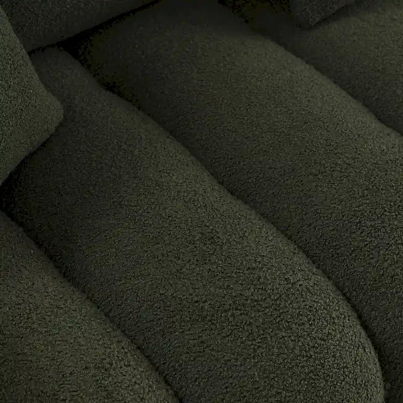 Sofá de 3 plazas con cojines de respaldo y estructura de madera