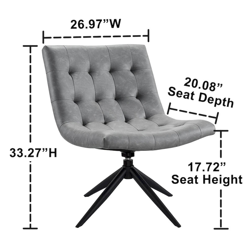 Sillón giratorio decorativo para oficina en casa