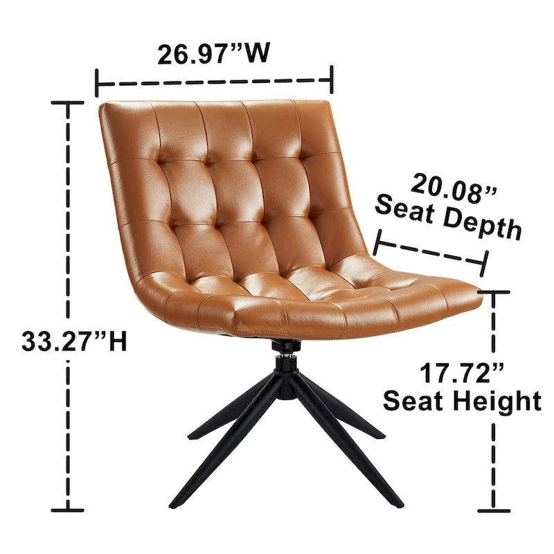 Sillón giratorio decorativo para oficina en casa