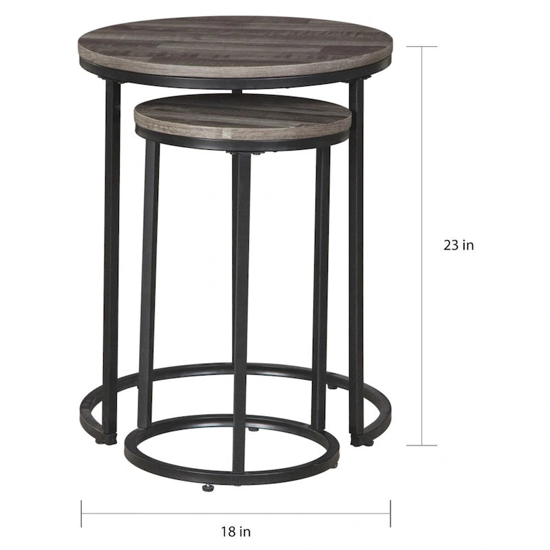 Mesa auxiliar de 2 piezas