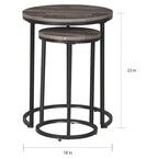 Mesa auxiliar de 2 piezas