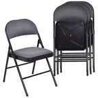 Sillas plegables con estructura metálica Sillas portátiles con asiento acolchado