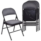 Sillas plegables con estructura metálica Sillas portátiles con asiento acolchado