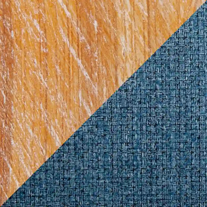 Silla de comedor de madera natural Pugo