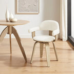 Sillón giratorio decorativo moderno de mediados de siglo