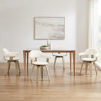 Sillón giratorio decorativo moderno de mediados de siglo