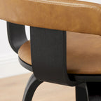 Sillón giratorio decorativo moderno de mediados de siglo