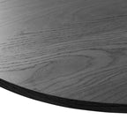 Mesa de Comedor Ovalada de Madera Maciza Estilo Nórdico - Perfecta para Reuniones de 6 Personas 67 - 67*34*30
