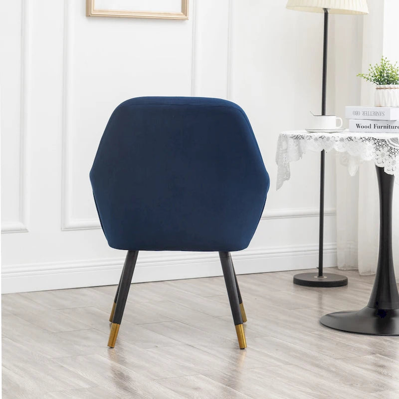 Sillón decorativo Tuchico tapizado en terciopelo contemporáneo