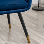 Sillón decorativo Tuchico tapizado en terciopelo contemporáneo