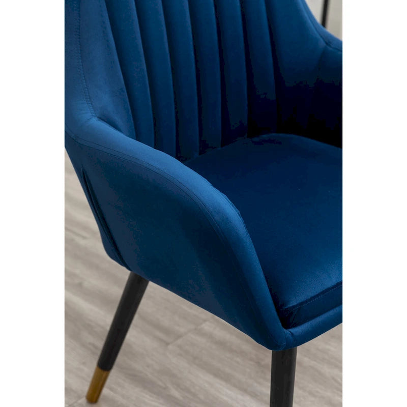 Sillón decorativo Tuchico tapizado en terciopelo contemporáneo