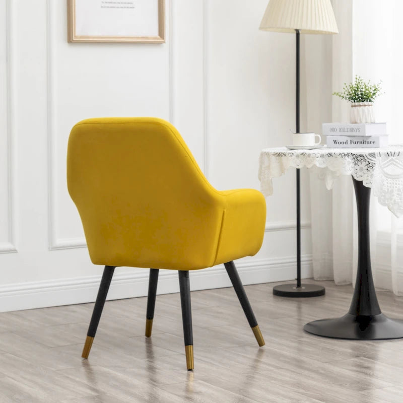 Sillón decorativo Tuchico tapizado en terciopelo contemporáneo