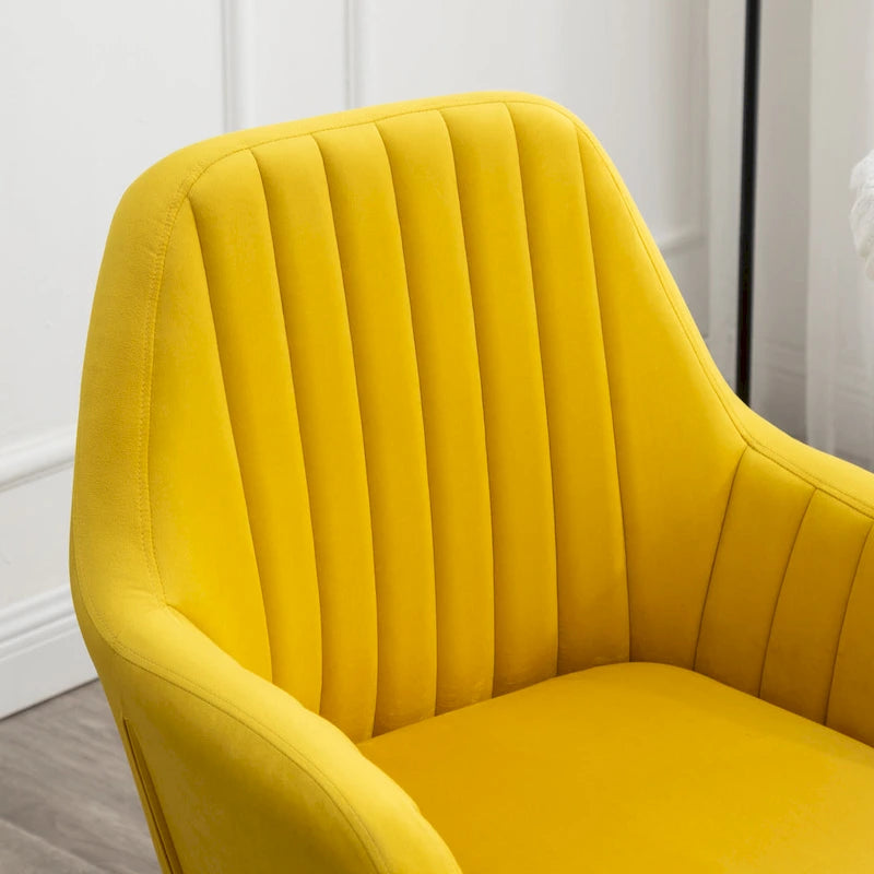 Sillón decorativo Tuchico tapizado en terciopelo contemporáneo