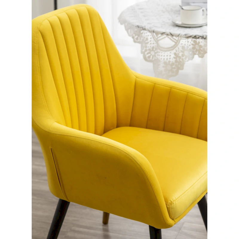 Sillón decorativo Tuchico tapizado en terciopelo contemporáneo