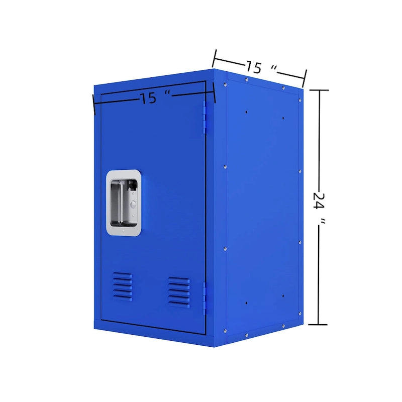 Armario de almacenamiento de acero compacto, extraíble y apilable