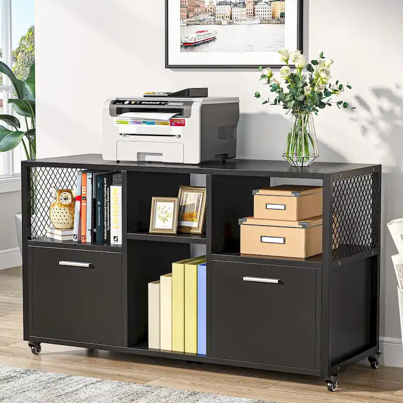 Archivador moderno, archivador lateral móvil para oficina en casa