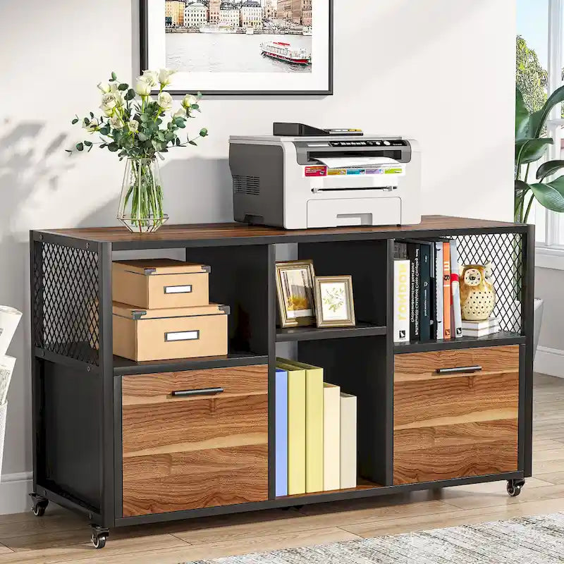 Archivador moderno, archivador lateral móvil para oficina en casa
