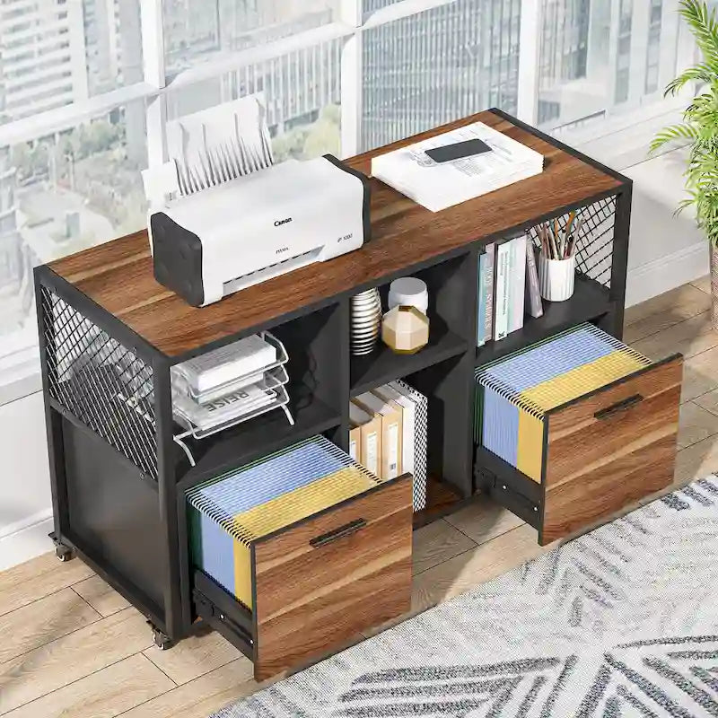 Archivador moderno, archivador lateral móvil para oficina en casa