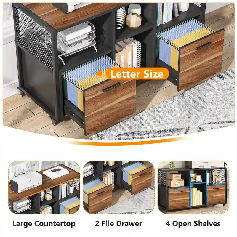 Archivador moderno, archivador lateral móvil para oficina en casa