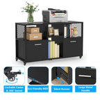 Archivador moderno, archivador lateral móvil para oficina en casa
