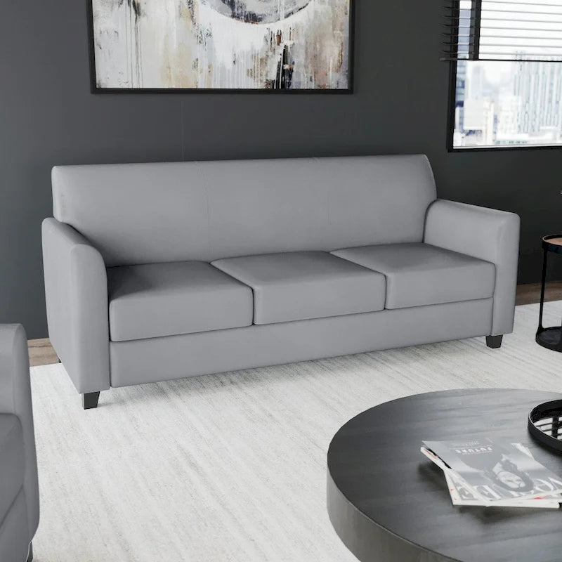 Sofá con estructura de líneas limpias cosidas - 70W x 29D x 32.25H