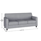 Sofá con estructura de líneas limpias cosidas - 70W x 29D x 32.25H