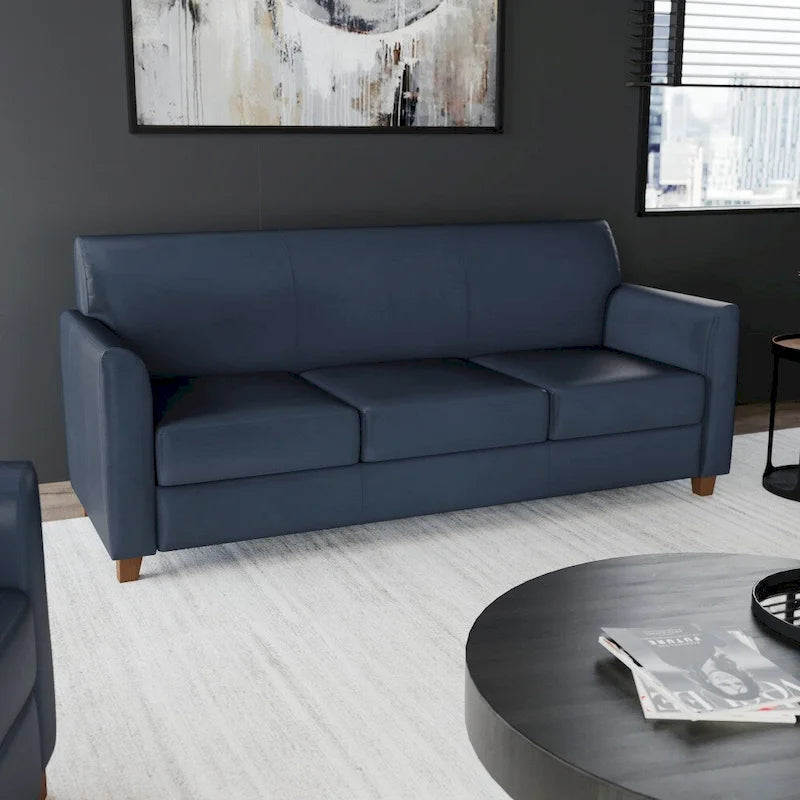 Sofá con estructura de líneas limpias cosidas - 70W x 29D x 32.25H