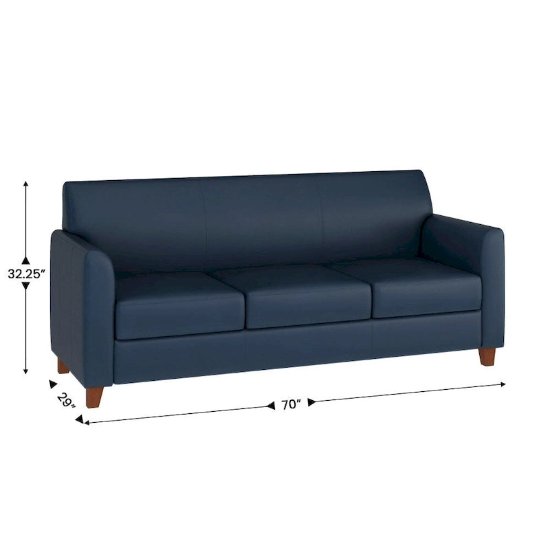 Sofá con estructura de líneas limpias cosidas - 70W x 29D x 32.25H