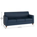 Sofá con estructura de líneas limpias cosidas - 70W x 29D x 32.25H