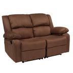 Sofá reclinable tapizado contemporáneo con reposacabezas y reposabrazos