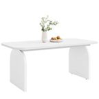 Mesa de comedor de madera retro de 63 pulgadas para 4 a 6 personas