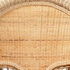 Ratu Silla Acentual Moderna Bohemio de Ratán Natural Marrón