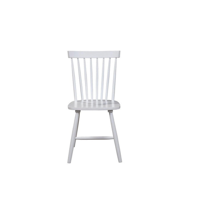 Silla de comedor, madera de caucho, respaldo Windsor - 19.5 L x 18 A x 34 H
