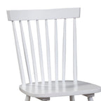 Silla de comedor, madera de caucho, respaldo Windsor - 19.5 L x 18 A x 34 H