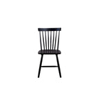 Silla de comedor, madera de caucho, respaldo Windsor - 19.5 L x 18 A x 34 H