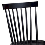 Silla de comedor, madera de caucho, respaldo Windsor - 19.5 L x 18 A x 34 H