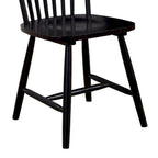 Silla de comedor, madera de caucho, respaldo Windsor - 19.5 L x 18 A x 34 H