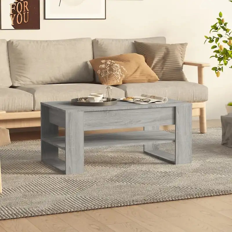 Mesa de centro multicolor 40.2x21.7x17.7 Madera de ingeniería