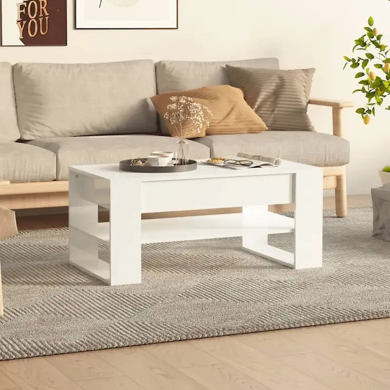 Mesa de centro multicolor 40.2x21.7x17.7 Madera de ingeniería