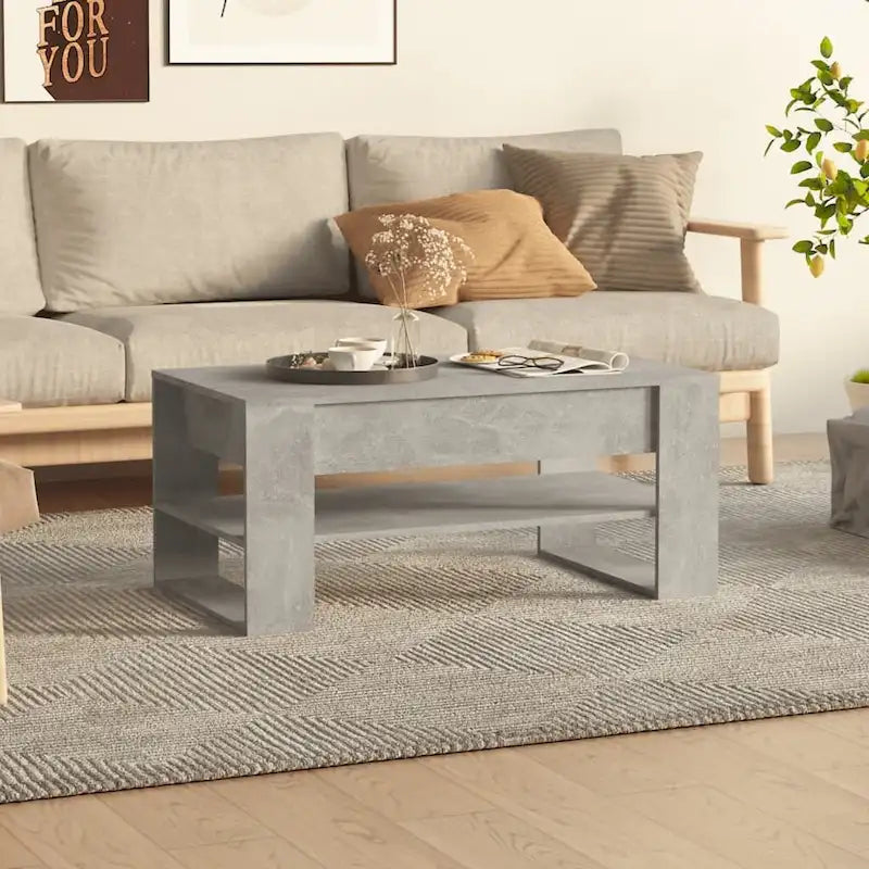 Mesa de centro multicolor 40.2x21.7x17.7 Madera de ingeniería