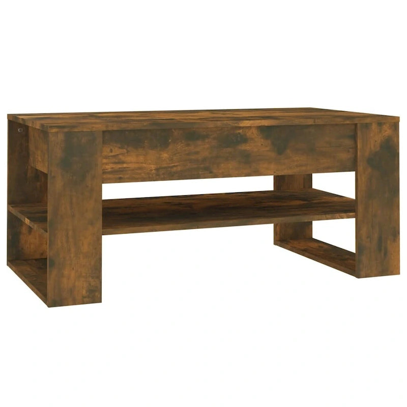 Mesa de centro multicolor 40.2x21.7x17.7 Madera de ingeniería