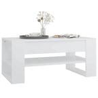 Mesa de centro multicolor 40.2x21.7x17.7 Madera de ingeniería
