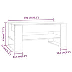 Mesa de centro multicolor 40.2x21.7x17.7 Madera de ingeniería