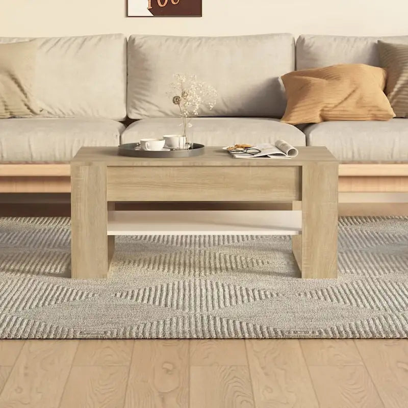 Mesa de centro multicolor 40.2x21.7x17.7 Madera de ingeniería