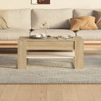 Mesa de centro multicolor 40.2x21.7x17.7 Madera de ingeniería