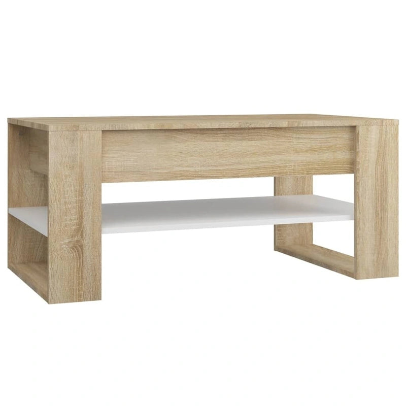 Mesa de centro multicolor 40.2x21.7x17.7 Madera de ingeniería