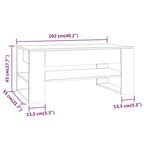 Mesa de centro multicolor 40.2x21.7x17.7 Madera de ingeniería